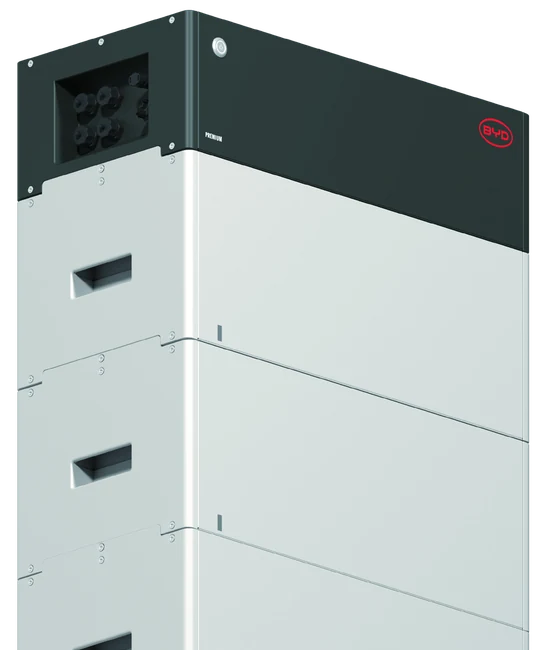 BYD HVS with BCU 2.0 control unit. Product range shown; lower tower is cropped in maker image.