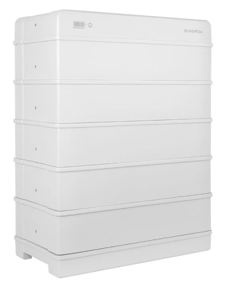 Sungrow SBR battery tower. Product range shown; selected module count varies.